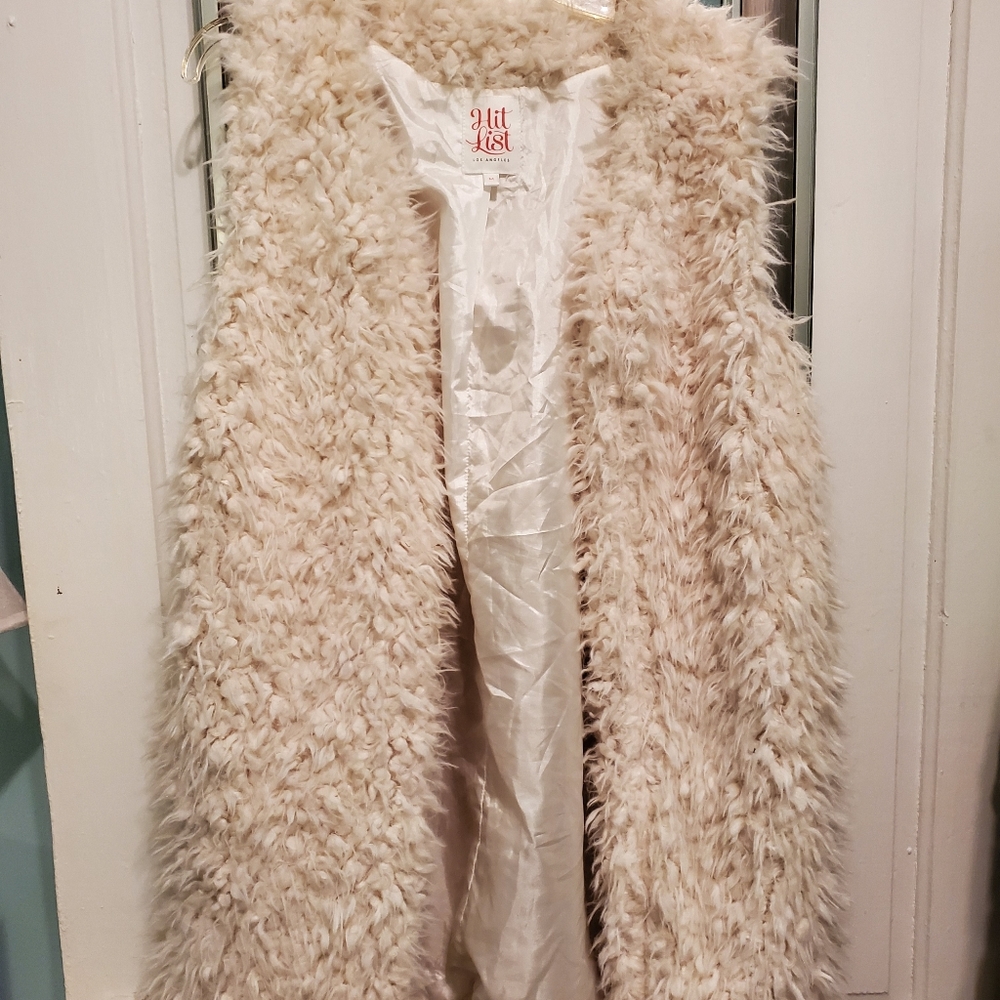 Faux fur vest